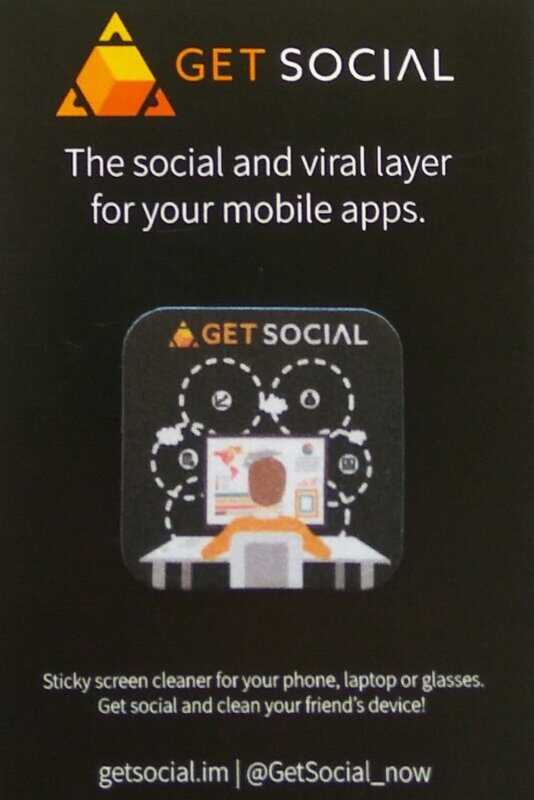 Стікер-серветка GET SOCIAL Стикер-салфетка для экранов